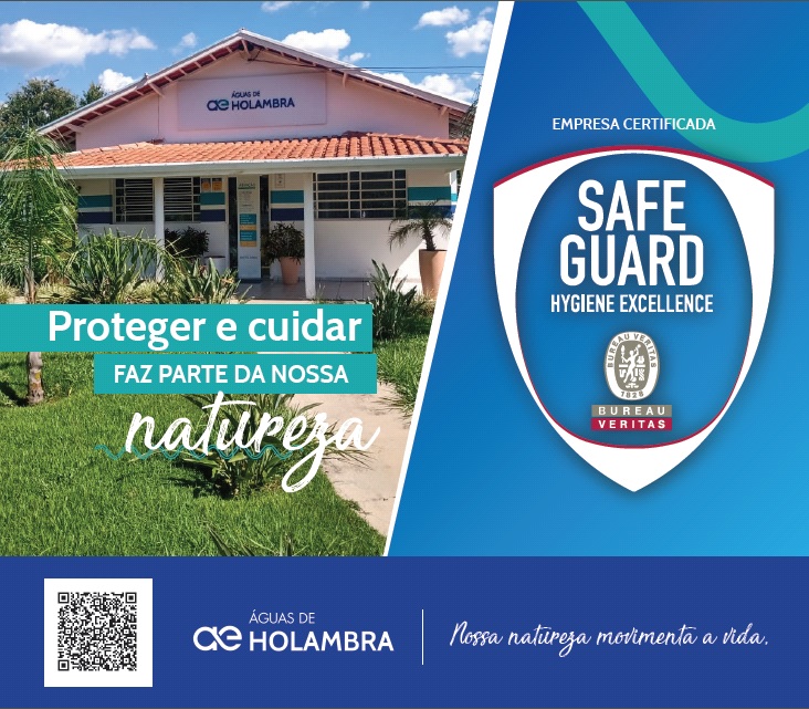 Águas de Holambra mantém a acreditação Safeguard de ações preventivas a Covid-19