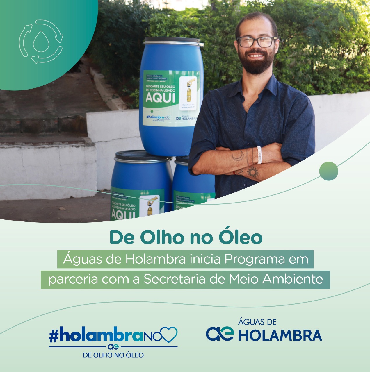 Águas de Holambra inicia Programa De Olho no Óleo em parceria com a Secretaria de Meio Ambiente