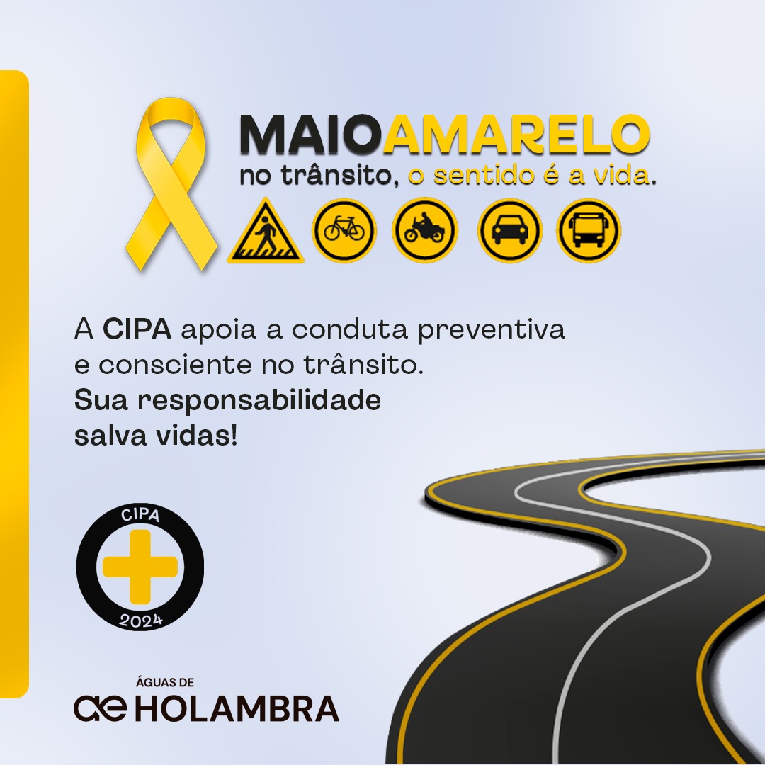 Maio Amarelo: Águas de Holambra promove campanha de conscientização
